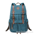 2022 Newest England Style Canvas Black Vintage Retro College School Backpack Bag for Men Women